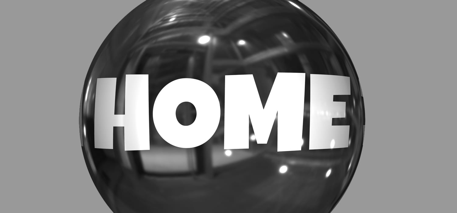 Webdesign Projekte als Beispiele für erneuerte Webseiten Glaskugel mit dem Wort Home als Symbol für Webdesign Projekte, Startseiten und Beispiele erneuerter Webseiten